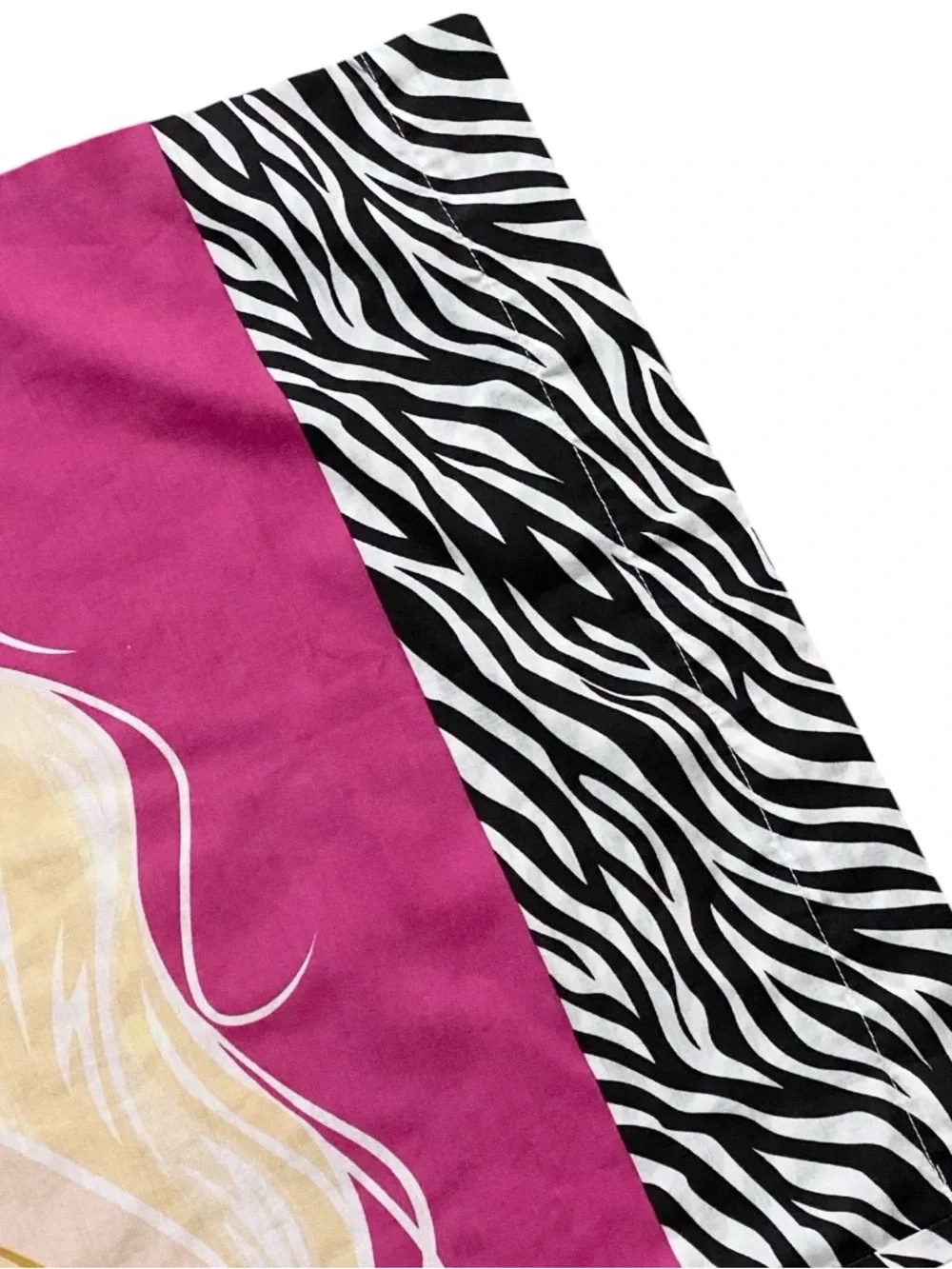 Bratz Vintage Y2K Pillowcase Pink Zebra Print Doll Bedroom Decor